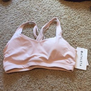 Athleta pink cross-back sports bra